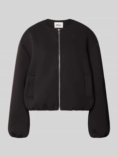 Bluza rozpinana o kroju regular fit z dodatkiem model LELLIE' Only czarna