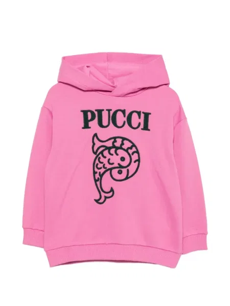 Bluza z kapturem dziecięca Pucci różowa
