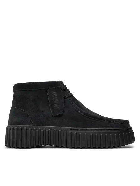 Členkové topánky Clarks čierna