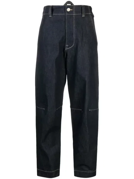 Zwężane dżinsy Toogood z wysoką talią niebieski