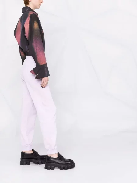 Τρέξιμο παντελόνι Red Valentino με σχέδιο με κορδόνι κόκκινο
