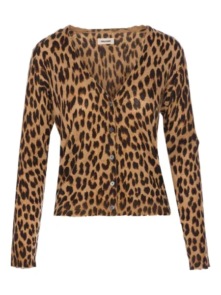 Cardigan Zadig&voltaire cu imagine cu model leopard maro