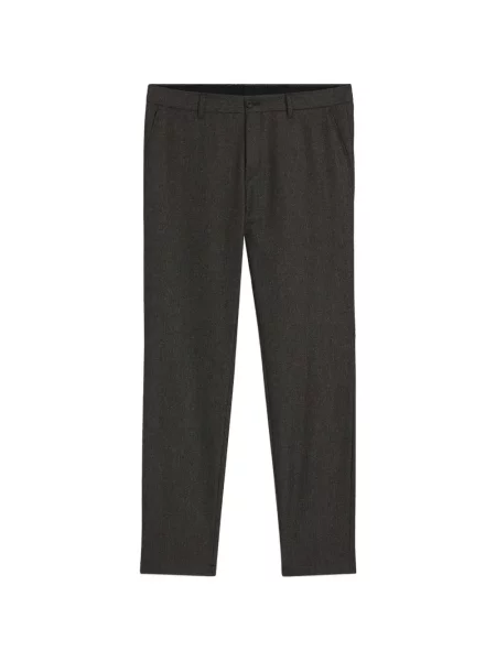 Pantaloni Boss cu model herringbone gri