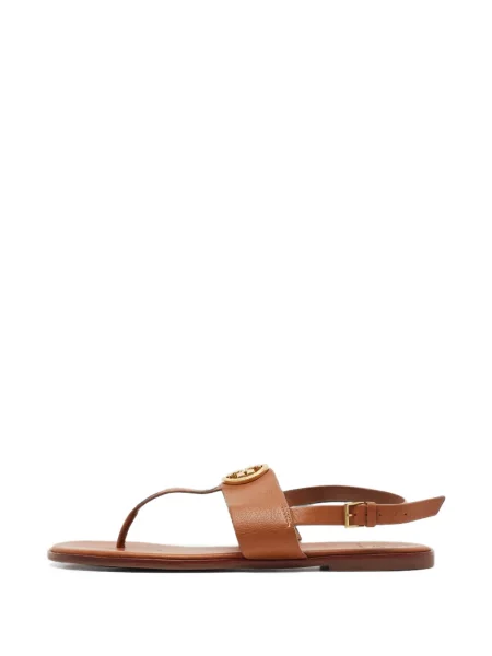 Chiloți tanga Tory Burch slingback maro