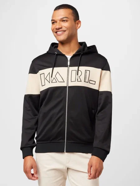 Karl Lagerfeld Hanorac SWEAT HOODY negru