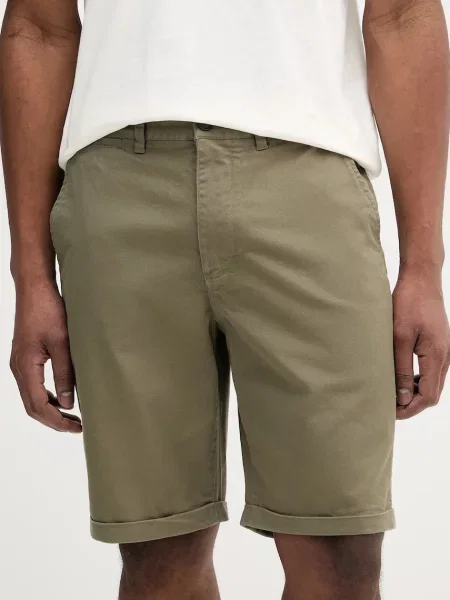 Къс панталон Barbour Washed Twill Chino Short зелено