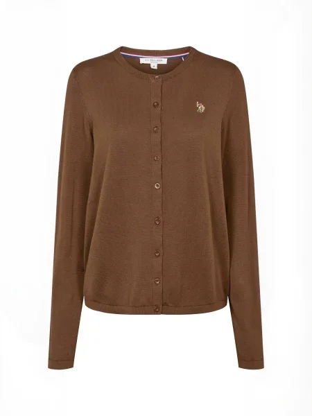U.S. POLO ASSN. Pulover UWKimmi castaniu