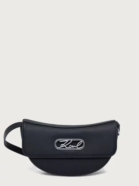 Karl Lagerfeld geantă crossbody pentru femei din piele K/SIGNATURE negru