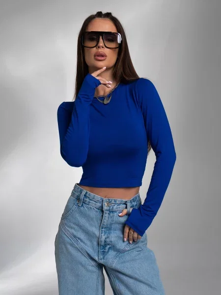 ISSA Plus Лонгслів синій