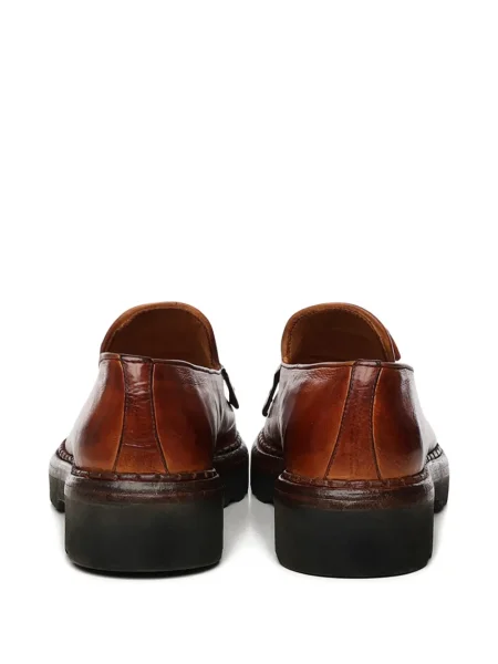 Pantofi loafer Eleventy din piele maro