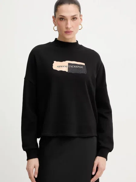 Armani Exchange bluză negru