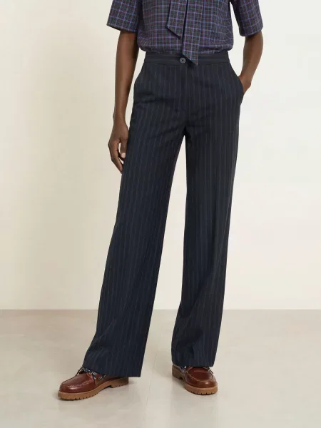 Claudie Pierlot Spodnie Typu Marlena blau niebieskie