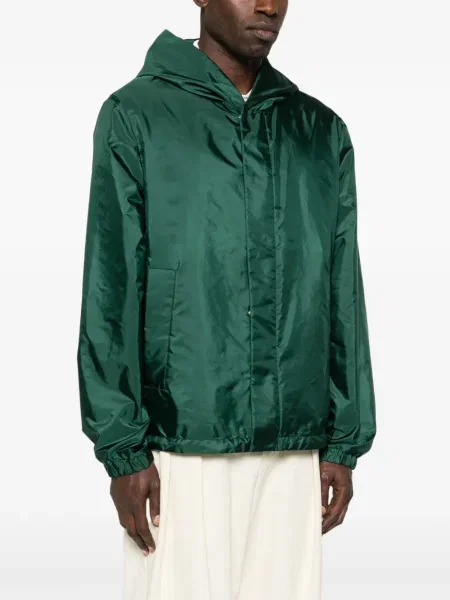 Geacă Moncler cu glugă verde