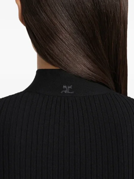 Pulover Courreges cu cataramă negru