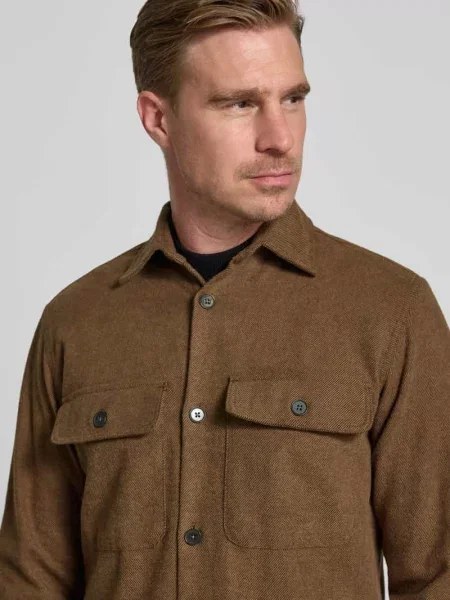 Koszula casualowa o kroju regular fit z na piersi model ‘Rayle’ Jack & Jones Premium