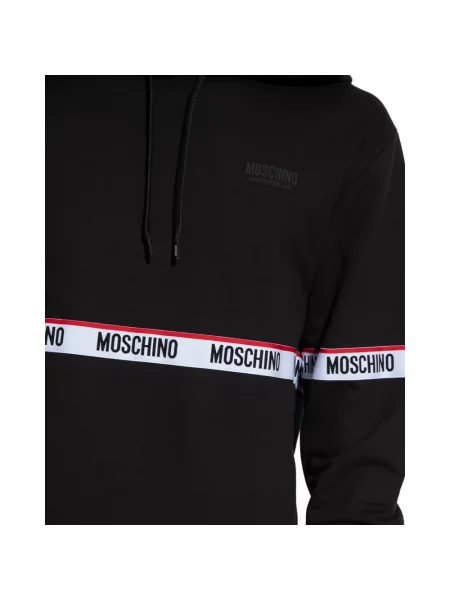 Bluza z kapturem Moschino z kapturem czarna