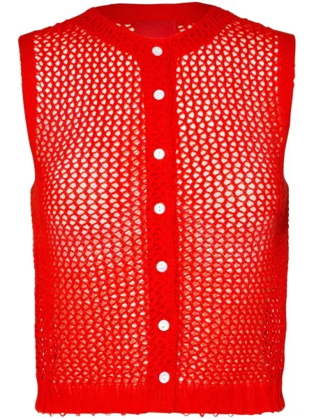 Top Cashmere In Love din cașmir roșu