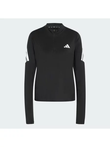 Wkładana przez głowę bluza Iconic Running z suwakiem do połowy długości czarna