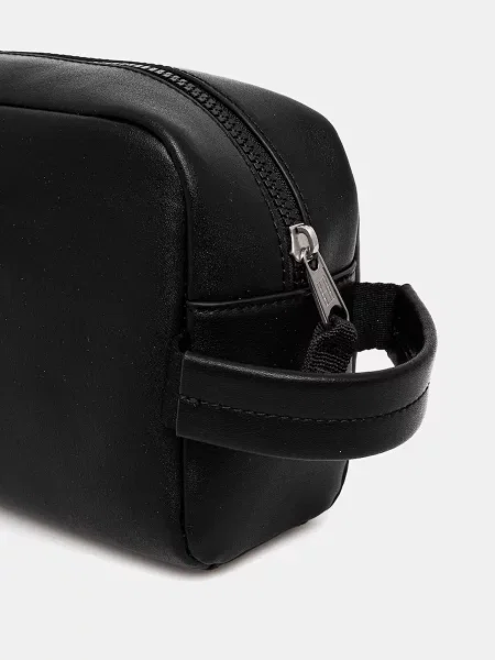 Torba Tommy Jeans skórzana czarna