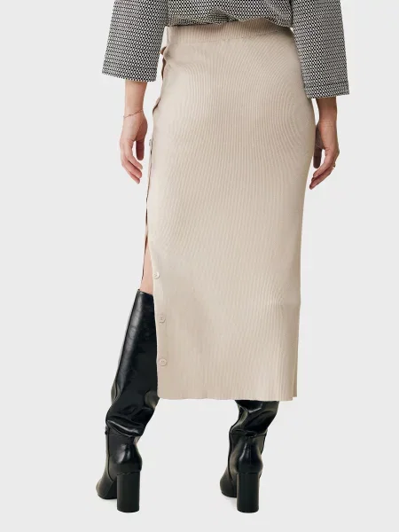 Спідниці MEXX віскоза/поліамід бежевий