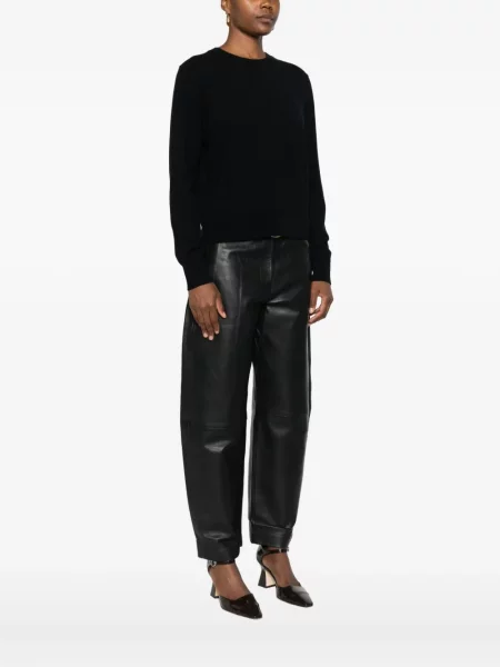 Pulover Givenchy din cașmir cu decolteu rotund negru