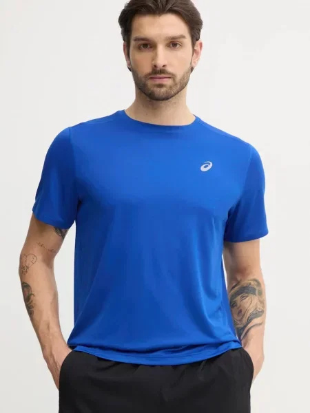 Asics t-shirt do biegania Core gładki niebieski