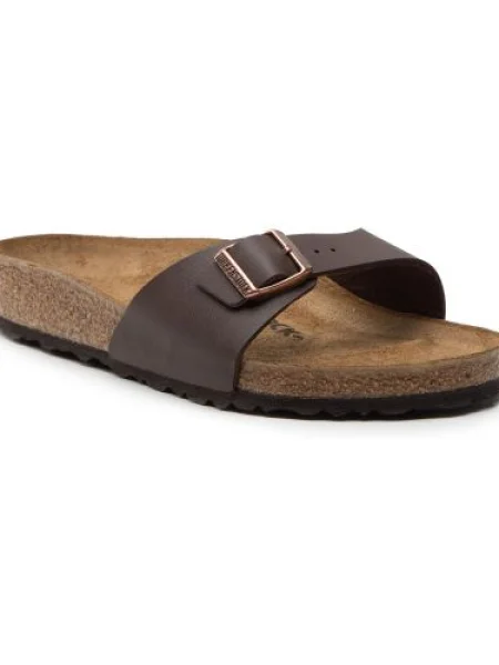 Šľapky BIRKENSTOCK Madrid Bs Dark Brown hnedá