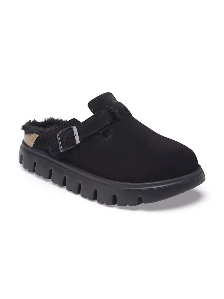 Σαγιονάρεσ Birkenstock σουέντ chunky μαύρο