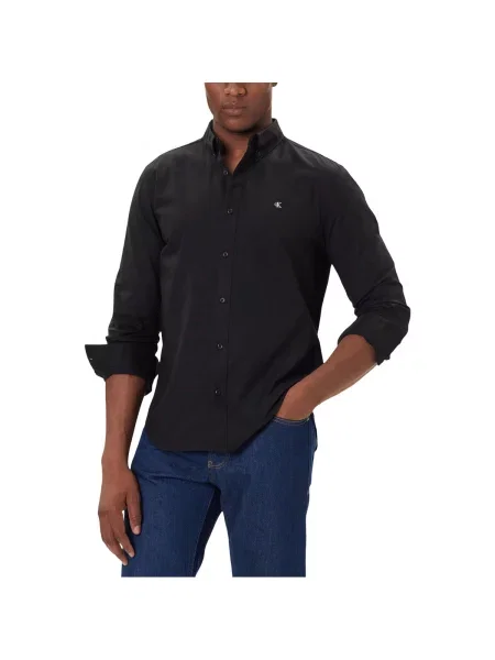 Džínová košile Calvin Klein Jeans šedá