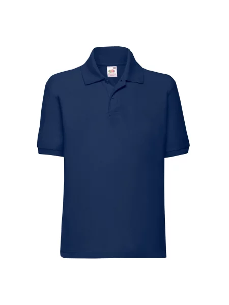 Tricou polo copii Fruit Of The Loom albastru