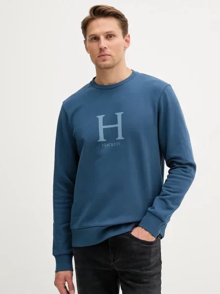 Dukserica Hackett London s tiskom plava