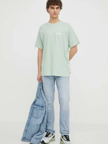 Levi's basic tričko RELAXED FIT TEE zelené