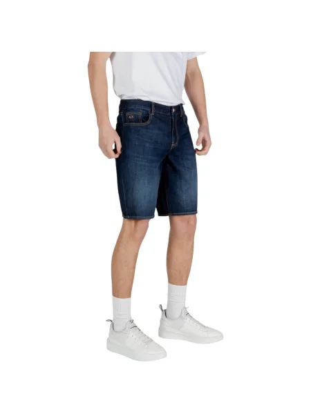 Pantaloni Eax albastru