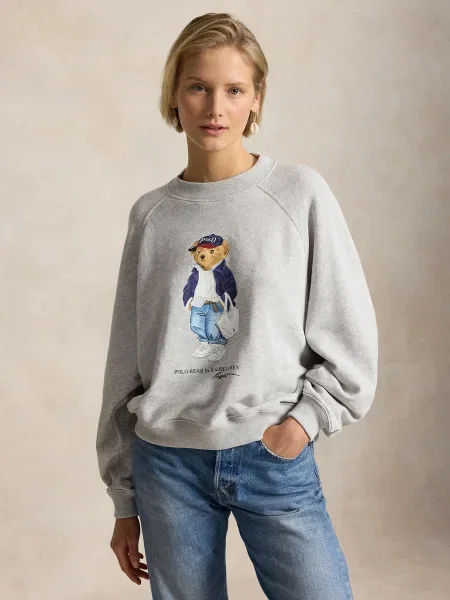 Polo Ralph Lauren Mikina ISLAND modrá / dymovo / biela šedá