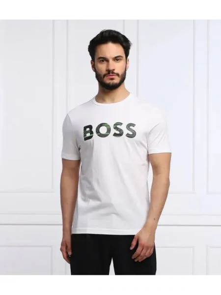 BOSS GREEN Tricou alb