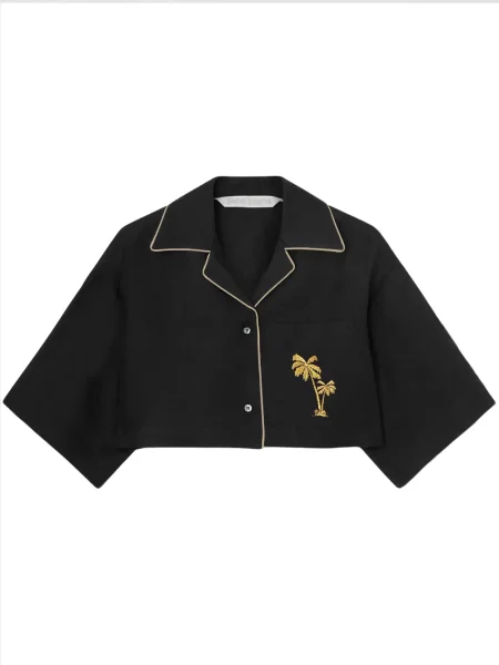 Cropp cămașă Palm Angels cu broderie negru