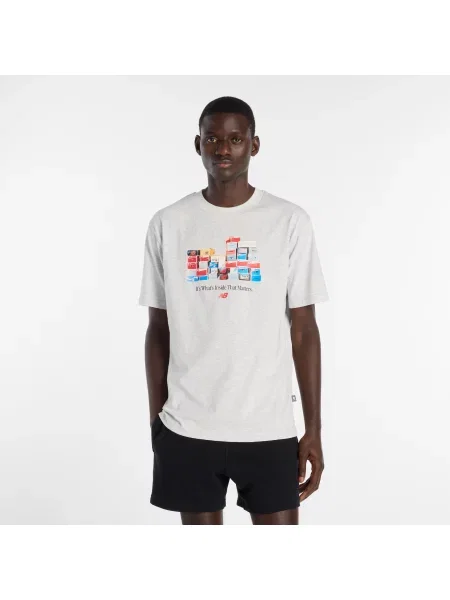 T-shirt New Balance Boxes T-Shirt Ash Heather S szara