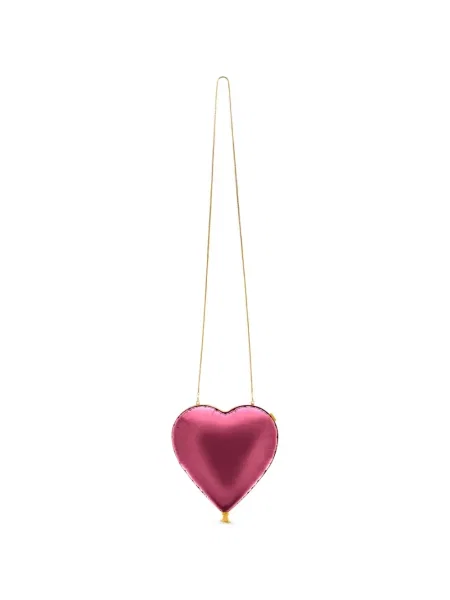 Torebka crossbody Oscar De La Renta w serca różowa