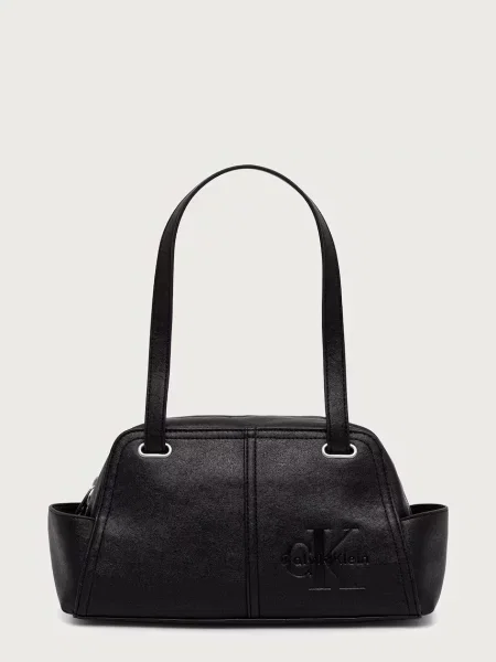 Calvin Klein Kabelka Pockets Monologo Shoulder Bag čierna
