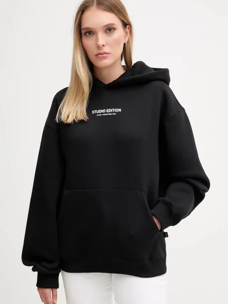 Alpha Industries felső nyomott mintás kapucnis fekete
