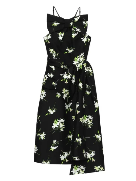 Костюм рокля Shushu/tong с панделка черно