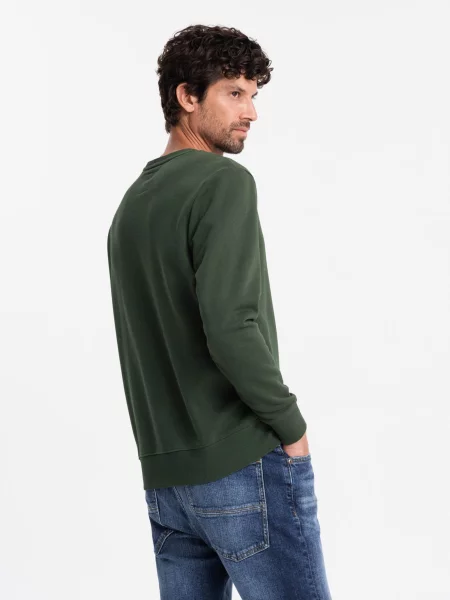 Strečová mikina Ombre Clothing zelená