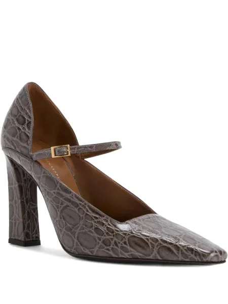 Pantofi cu toc Giuseppe Zanotti cu cataramă gri