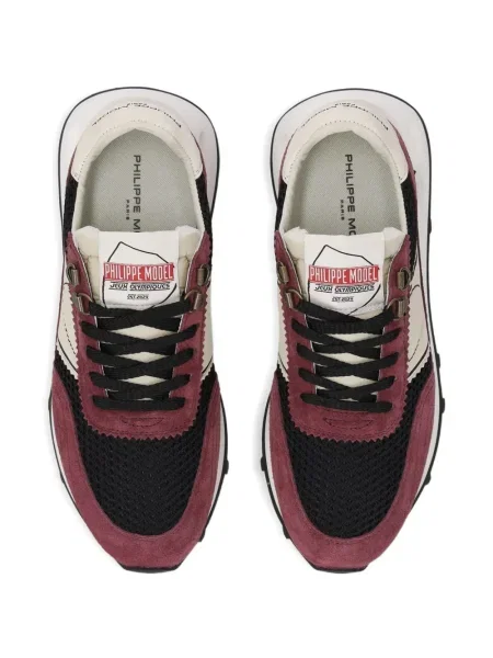 Sneakerși Philippe Model Paris din piele de căprioară negru