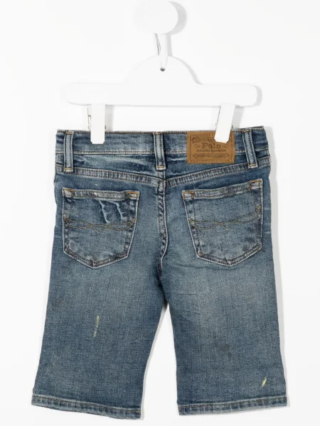 Szorty jeansowe dziecięce Polo Ralph Lauren niebieskie