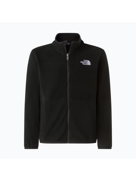 Gyerek polár pulóver The North Face Glacier Full Zip tnf fekete. Méret: fekete