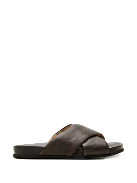 Sandale Common Projects din piele fără toc maro