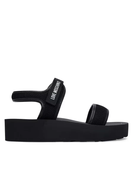 Szandál LOVE MOSCHINO fekete