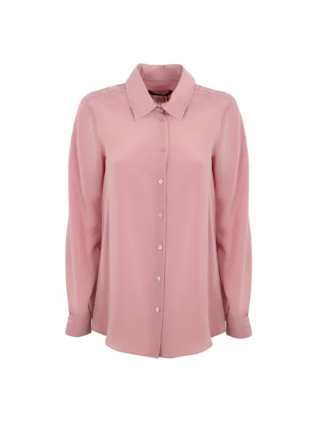 Koszula Weekend Max Mara z krepy różowa
