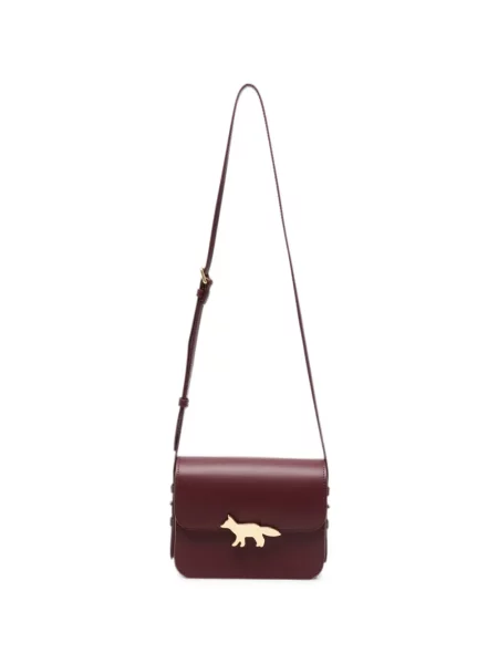 Geantă Maison Kitsune din piele violet